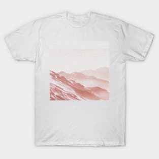 Rose Blush Mountains Oil Effects 3 T-Shirt